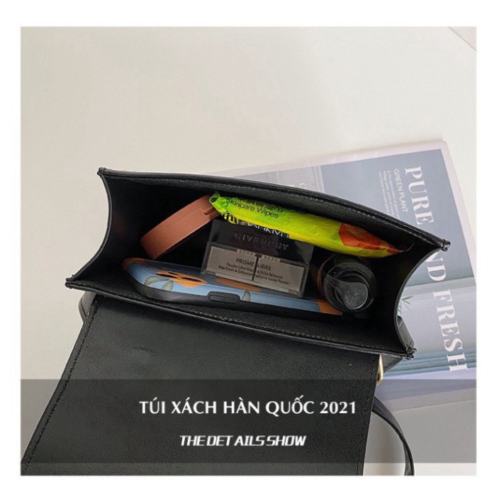 [FreeShip - Hàng Chuẩn] Túi xách Túi đeo chéo nữ Da PU dáng hộp màu cafe trắng đen Cao cấp công sở đi làm dự tiệc | BigBuy360 - bigbuy360.vn