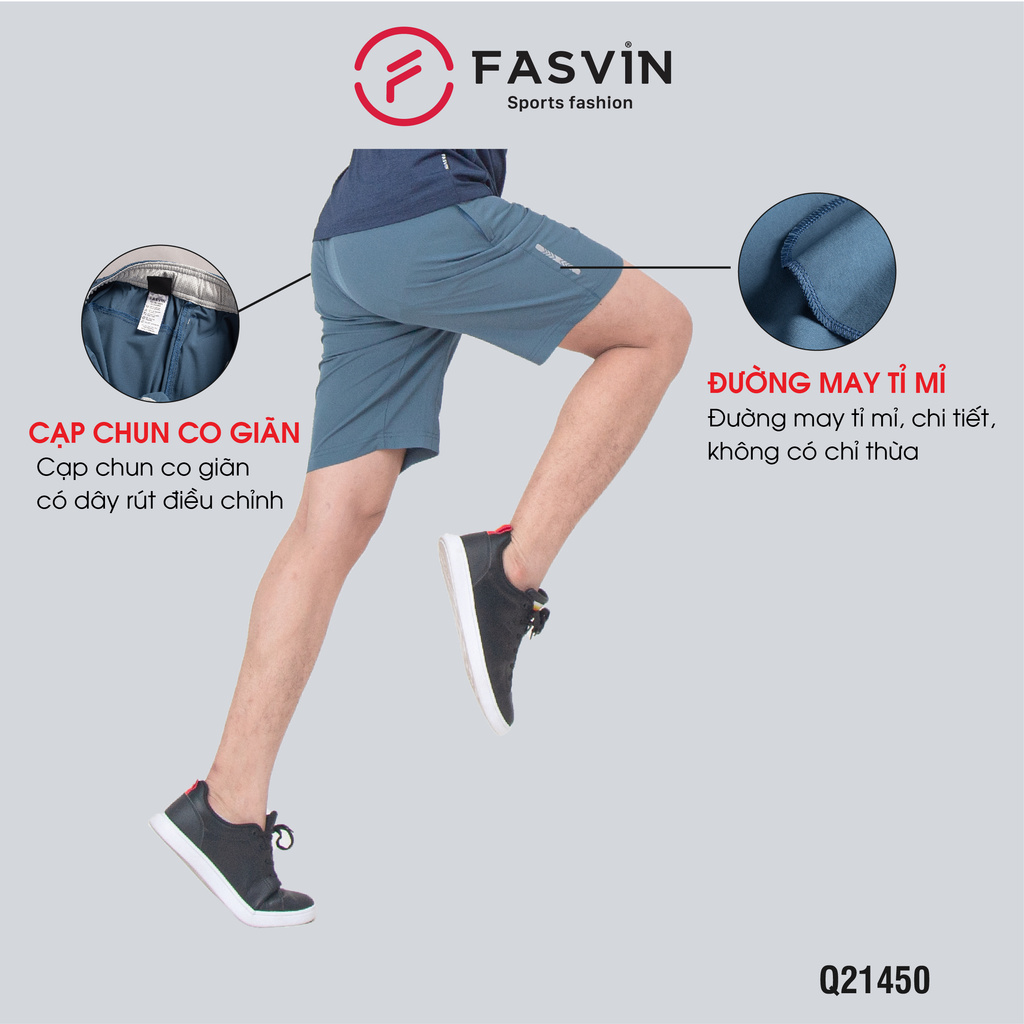 Quần đùi thể thao nam cao cấp Fasvin Q21450.2.HN vải gió mềm, nhẹ, mát co giãn thoải mái. | BigBuy360 - bigbuy360.vn