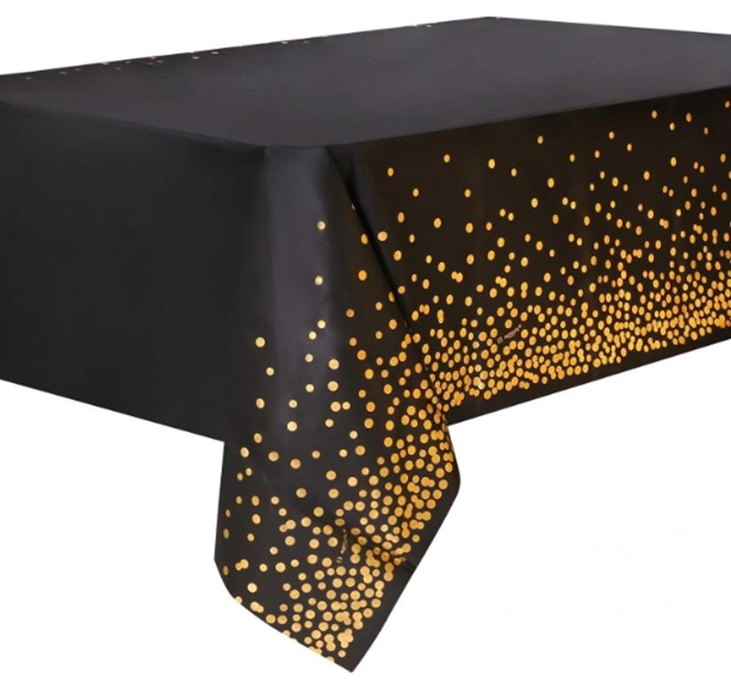 Khăn Trải Bàn Dùng Một Lần Họa Tiết Chấm Bi Hình Vuông 137*274 cm