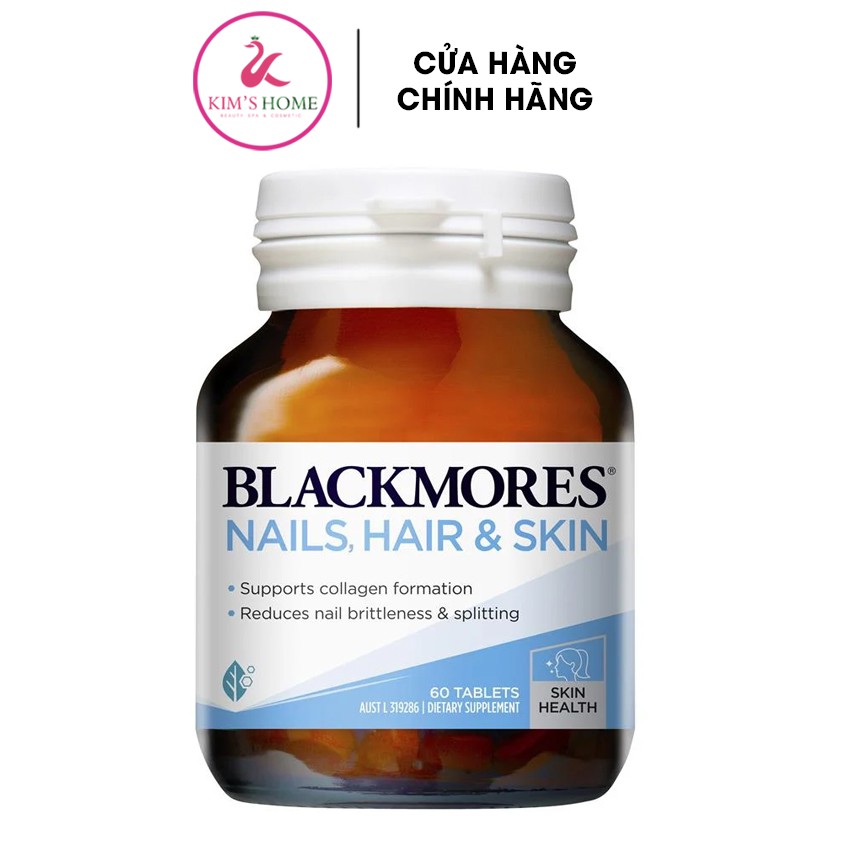 Viên uống blackmores nail, hair and skin Đẹp da tóc móng 60 viên