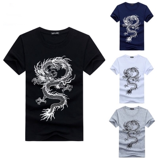 Áo Thun cotton Ngắn Tay Thời Trang Mùa Hè Cá Tính Dành Cho Nam / Size S-5XL