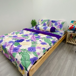 bộ drap thun hàn quốc mẫu hoa (4-5 món)