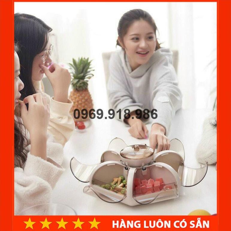 🍓 Khay Đựng Mứt Bánh Kẹo Tết 6 Cánh Tự Bung Đẹp Cao Cấp Giá Gốc Sỉ Rẻ 🍰 Tổng Kho Gia Dụng An Giang 🍰