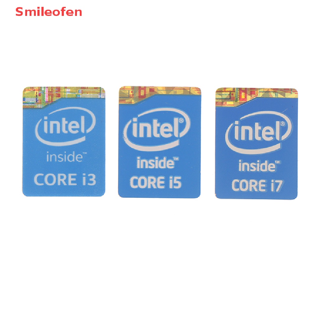 Bộ 5 Sticker Dán Trang Trí Sổ Tay Intel Core I3 I5 I7 Thế Hệ 4 Mới