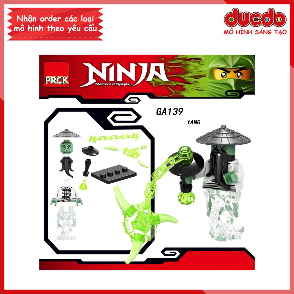 Minifigures các nhân vật Ninjago tuyệt đẹp - Đồ chơi Lắp ghép Xếp hình Mini Mô hình Ninja LeLe GA137-A142