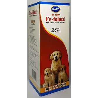 Venky's Fe-Folate - Thuốc bổ máu cho chó mèo chai 200ml