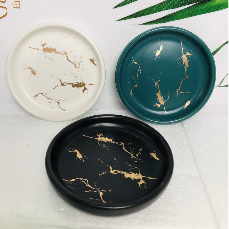 Khay Sứ Để Xà Phòng, Giá Để Xà Bông Nhà Tắm Vân Cẩm Thạch Cao Cấp Dùng Trong Gia Đình Khách Sạn
