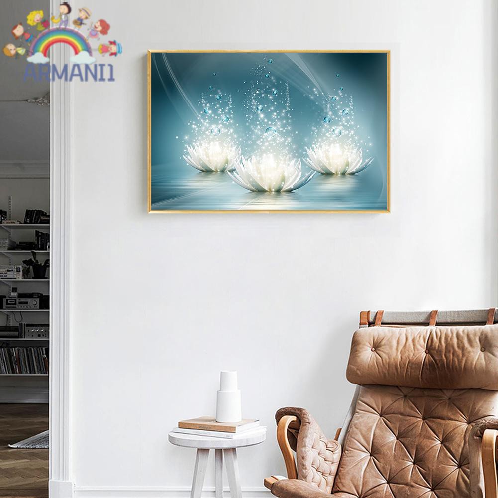 Armani Bộ Tranh Đính Đá Đính Đá Tự Làm Hình Hoa Sen