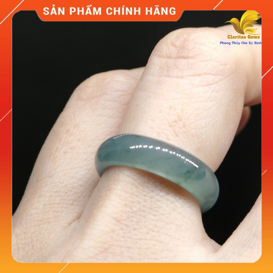 [ẢNH THẬT] PHONG THUY NHẪN NGOC NI 18MM CAM_THACH_ JADEITE LOẠI A KHONG_XU_LY