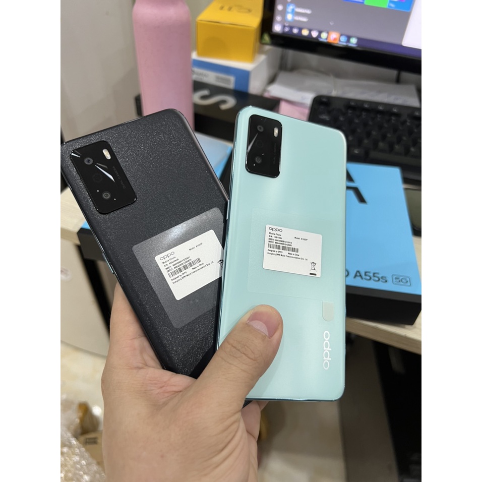 Điện thoại OPPO A55s 5G 4GB|64GB - Chip Snapdragon 480 8 nhân - Chống nước IP68 - Bản quốc tế - Mới nguyên Seal