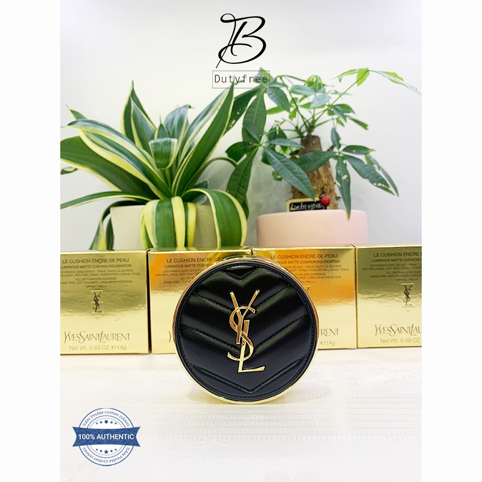 [Đủ bill Dutyfree] Phấn Nước YSL Vỏ Da Le Cushion Encre De Peau Luminous Matte Tone 10 ( Bản Mới Nhất )