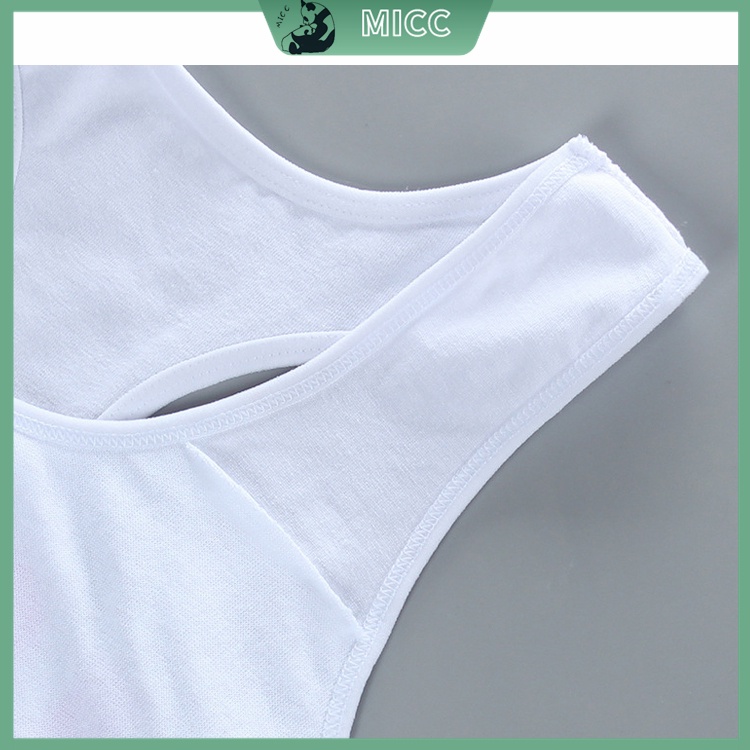 Áo Ngực Cotton Màu Trắng Đen In Chữ LOVE Cho Bé Gái