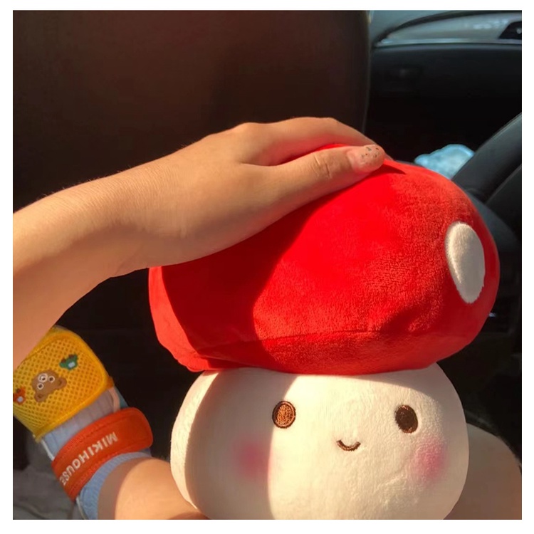 Hàng mới VềMINISO Gối Nhồi Bông Hình Cây Nấm Dễ Thương Gấu bông nấm dễ thương