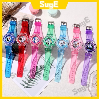 【XinP】Đồng Hồ Đeo Tay Điện Tử Màn Hình led Phát Sáng Họa Tiết Frozen Thời Trang Cho Bé Gái