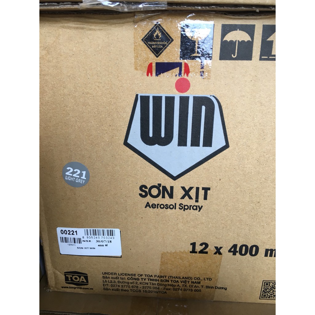 Sơn xịt Win nhiều màu (két 12 chai) gía sỉ