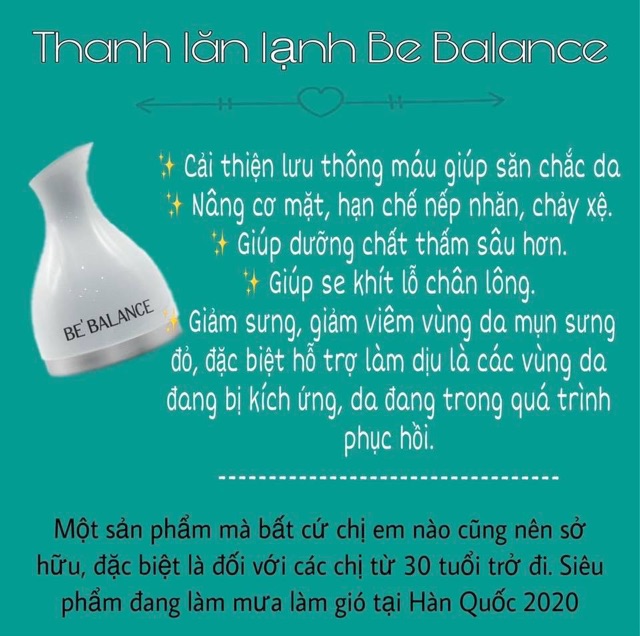 Thanh lăn đá tuyết cao cấp Bebalance Màu Hồng Pink ( Mẫu giới hạn) | BigBuy360 - bigbuy360.vn