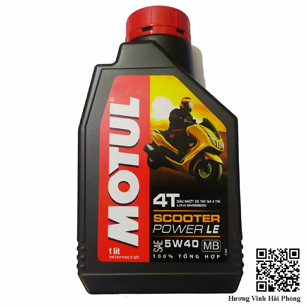 Dầu nhớt xe tay ga Motul Scooter Power LE 5W40 1L tổng hợp