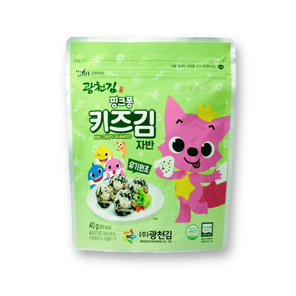 Rong biển vụn ăn liền hữu cơ Pinkfong 40gr