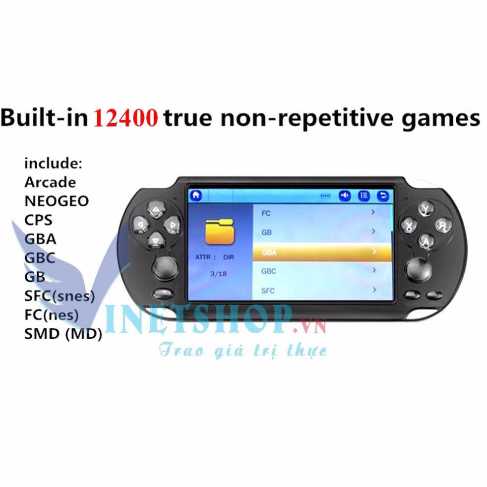 Freeship 50k Máy Chơi Game Cầm Tay đa năng PSP X9 và X12(MÀU ĐEN) BẢN 8GB VÀ 16GB