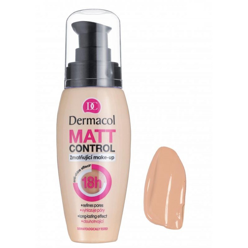 Kem Nền Kiềm Dầu 18h Dermacol Matt Control Make-up 30ml