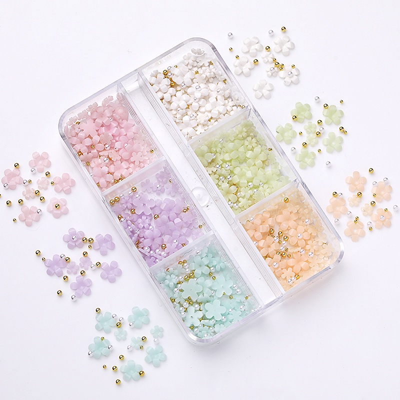 Phụ kiện trang trí móng DIY UR SUGAR bằng nhựa resin có thể thay đổi màu sắc nhiều kiểu tùy chọn