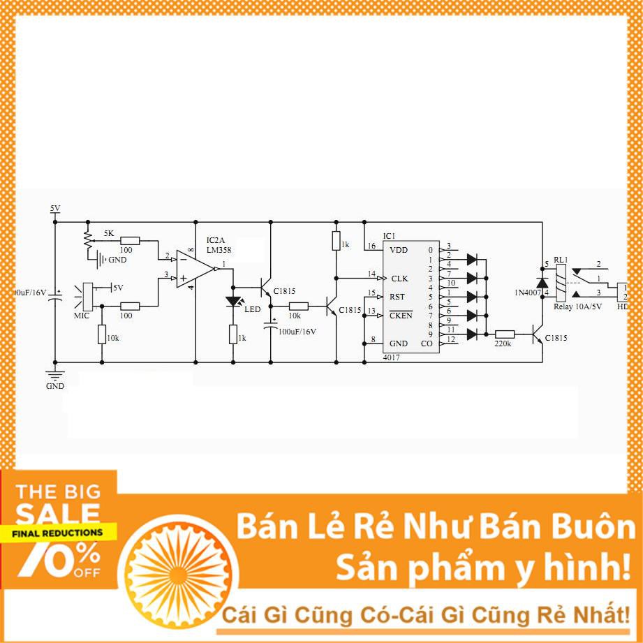 Mic 6x6mm ( Cảm biến âm thanh)