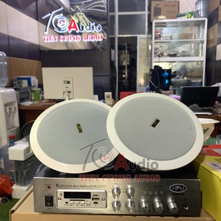 Combo 4 Loa Âm Trần + Amply Giá Sock