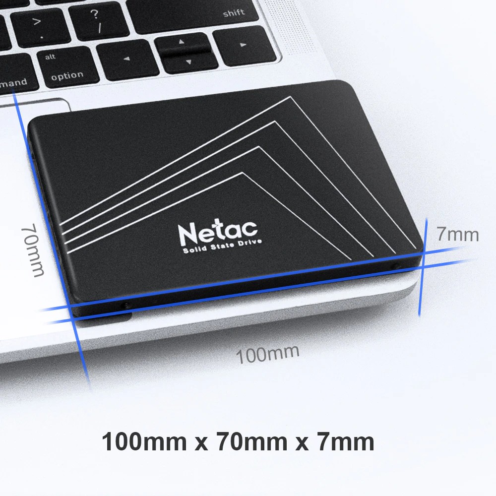 SSD Netac STA 2.5" N530S SATA3 128Gb 256Gb 512Gb 1Tb. Đọc tuần tự max: 560 MB/s
