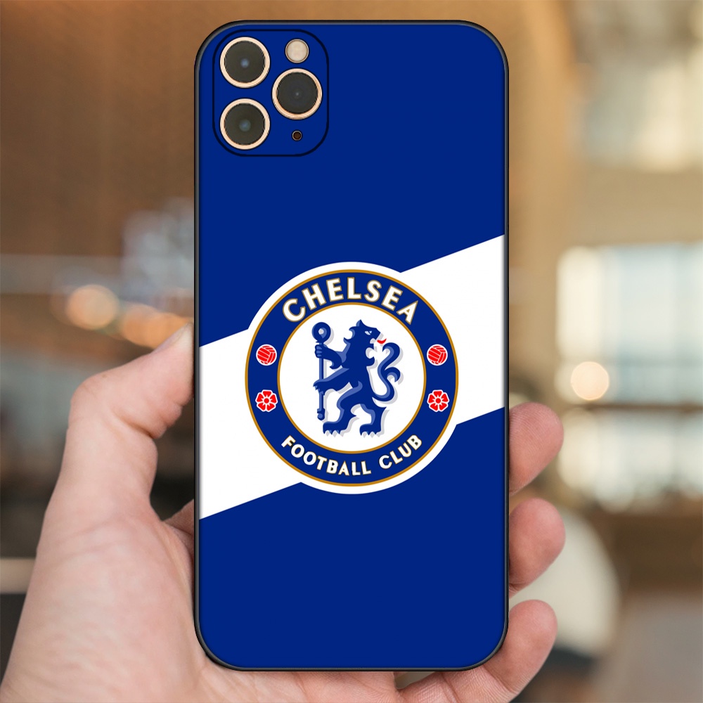 Ốp lưng iPhone 11 Pro Max dẻo đen cạnh vuông in hình Chelsea FC