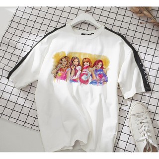 Áo thun Cotton Unisex - Fan Black Pink Hàn Quốc - K-Pop - Chibi - Blackpink-fanart sắc màu