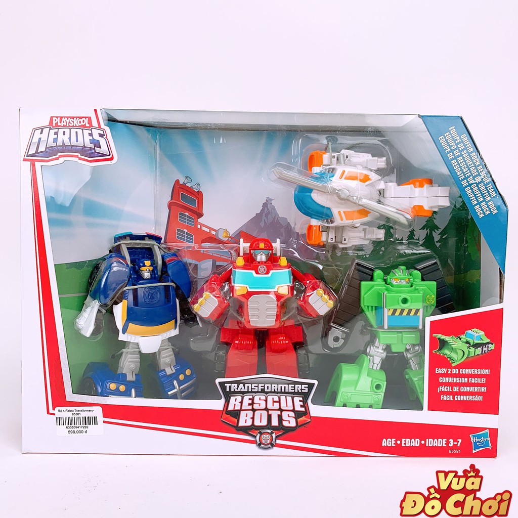 Bộ 4 Robot Transformers Rescue Bots