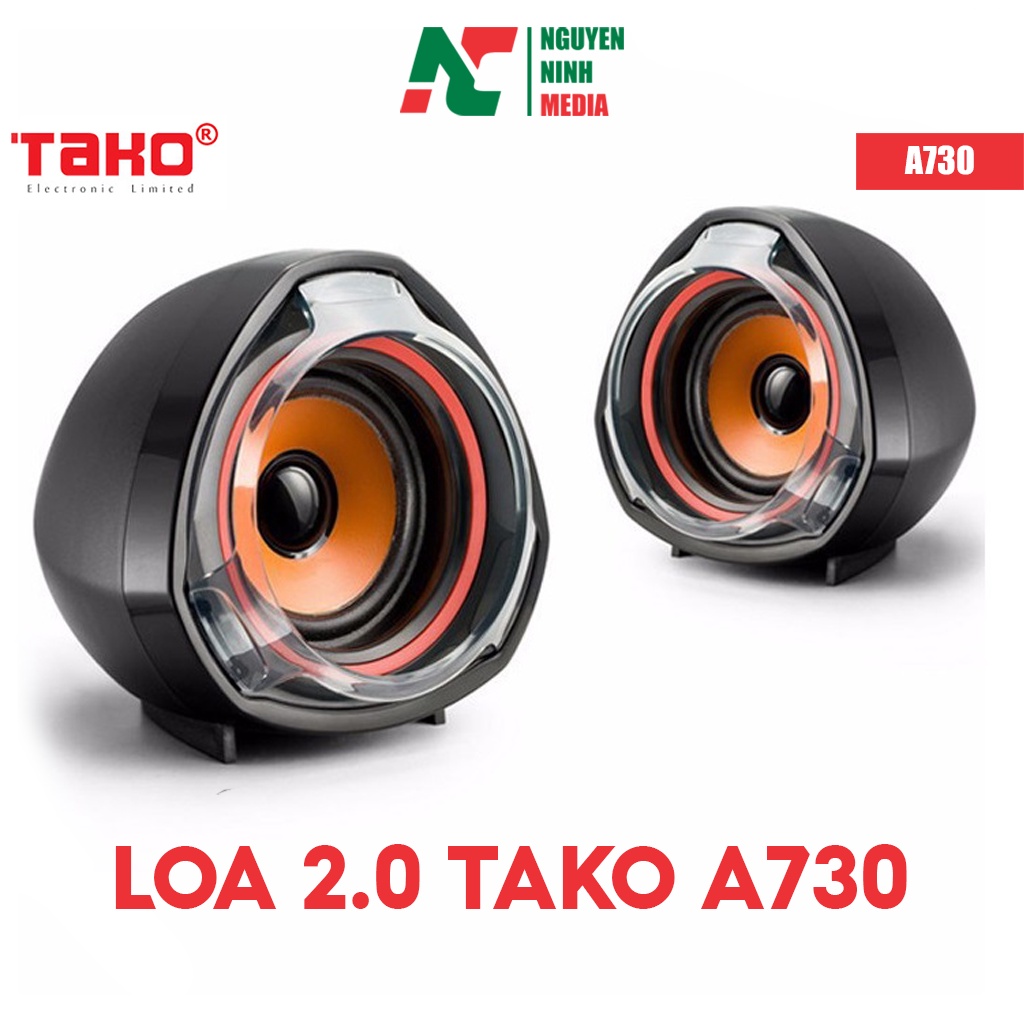 [Mã ELHACE giảm 4% đơn 300K] Loa Vi Tính 2.0 TAKO A730 - Hàng Chính Hãng