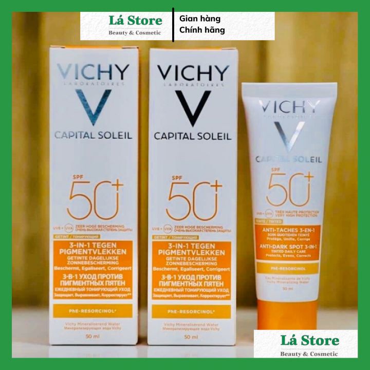 Kem Chống Nắng Ideal Vichy Capital Soleil Anti-Aging SPF50 PA+++UVA &amp; UVB 50ml