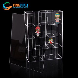 Kệ mica trưng bày mô hình ô tô trong suốt có nắp chắn bụi