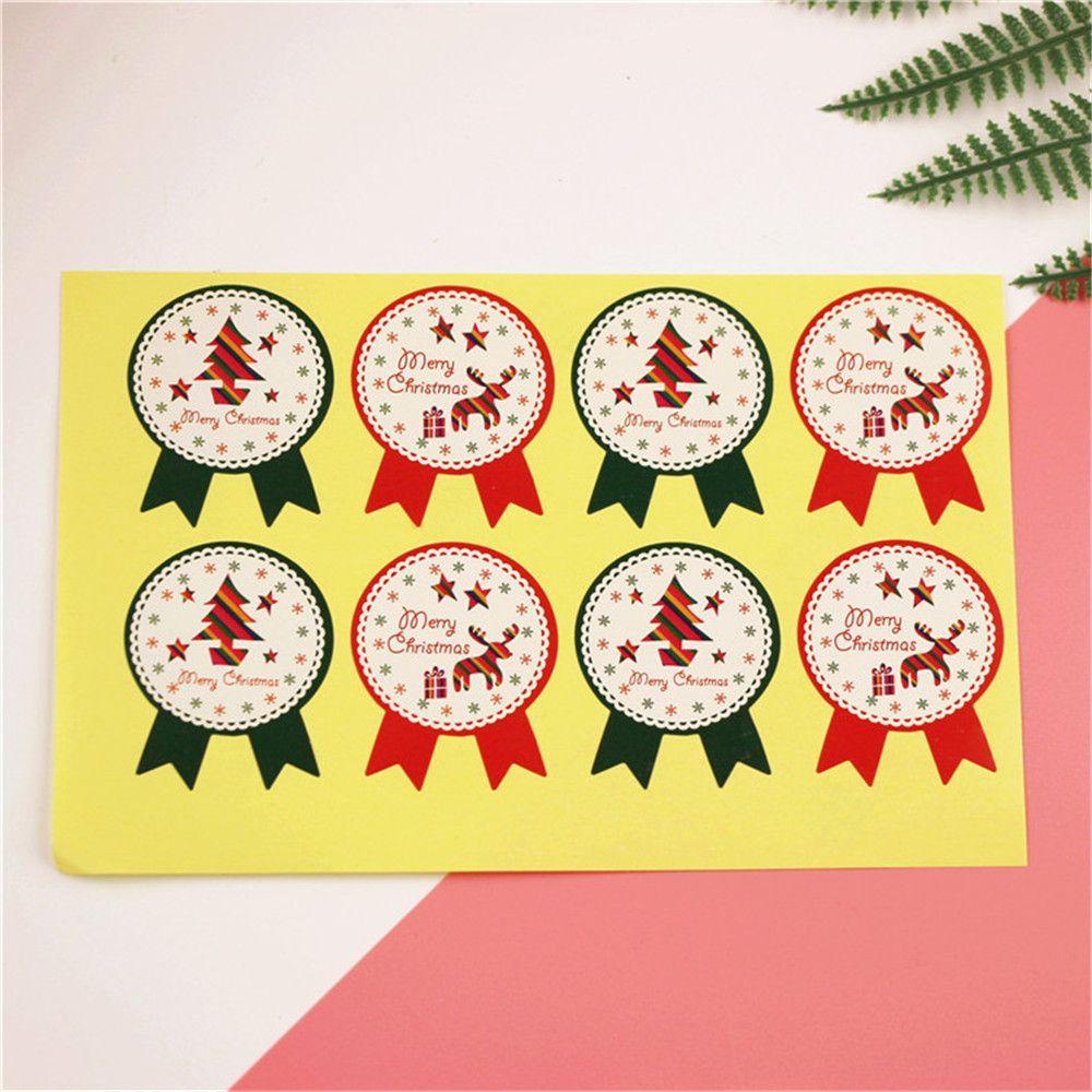 LET Set 40 / 80 Miếng Dán Trang Trí Hộp Quà Giáng Sinh
