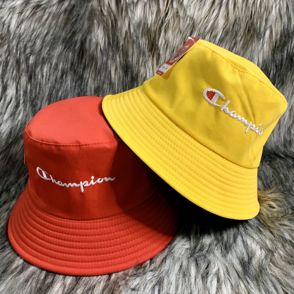 Nón Bucket / Mũ Vành Tròn Tai Bèo 2 Mặt Thêu Logo Champion N055