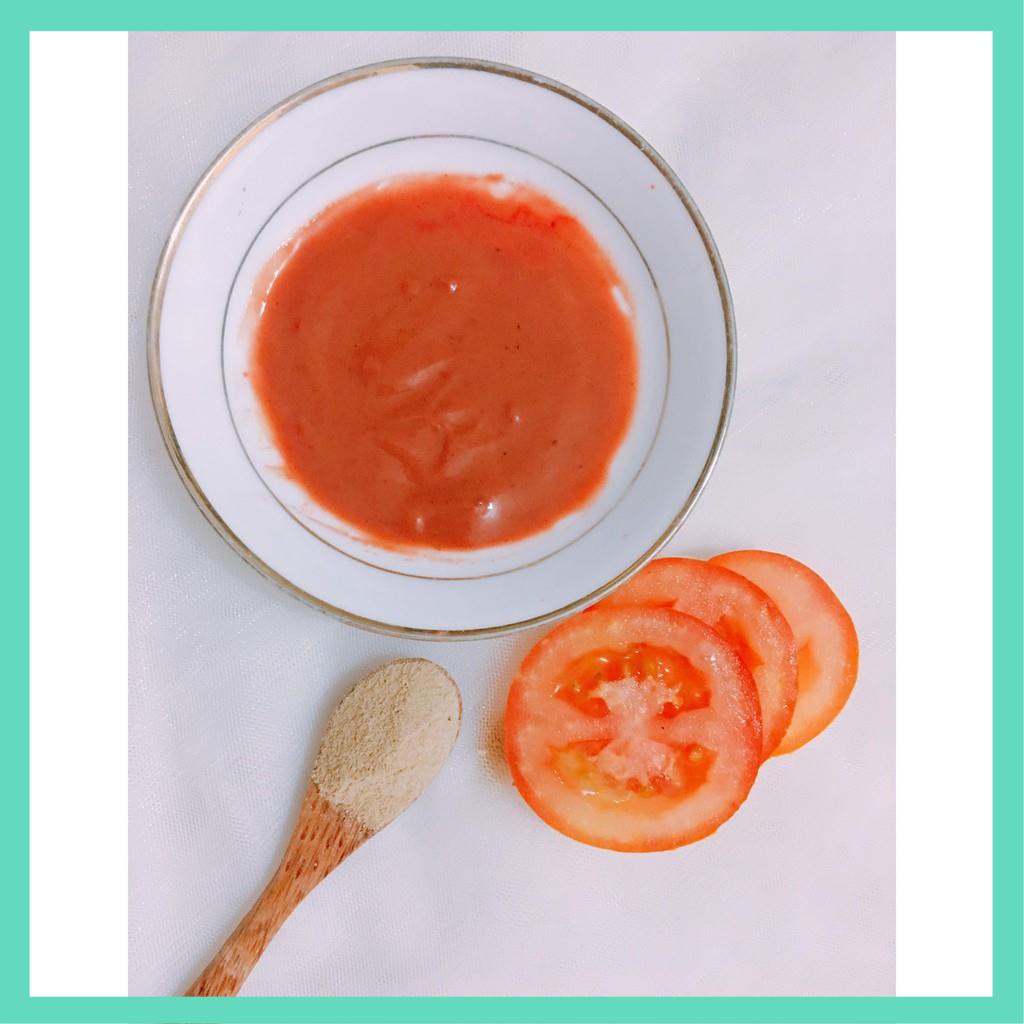 Bột cà chua Handmade nguyên chất Túi 100g  - Dưỡng trắng, cung cấp vitamin, làm nước giải khát, nguyên liệu nấu ăn