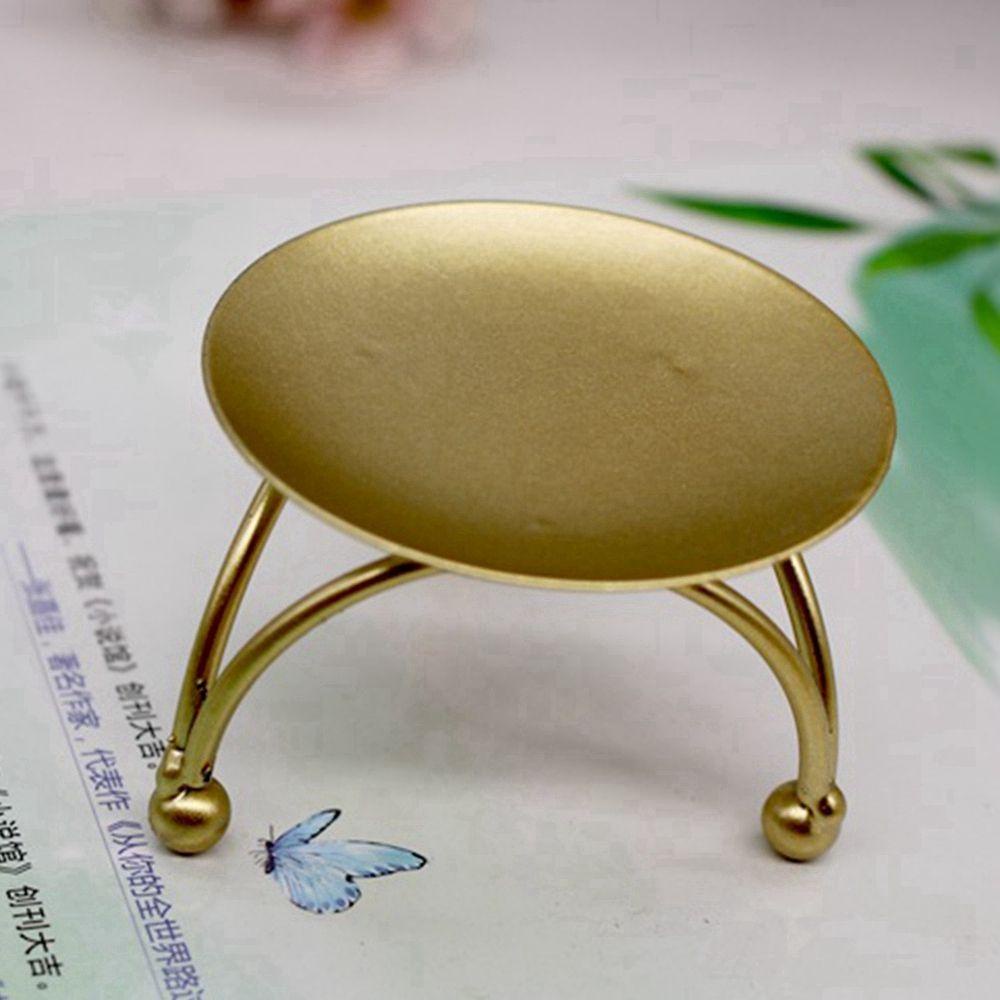 YIYU Chân Nến Tròn Bằng Sắt Lãng Mạn Trang Trí Nhà Cửa