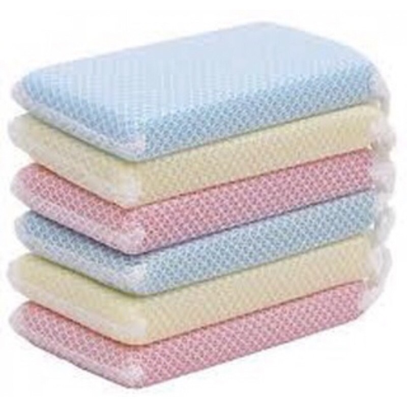 Combo 1 khăn mặt và 2 mút rửa bát kháng khuẩn