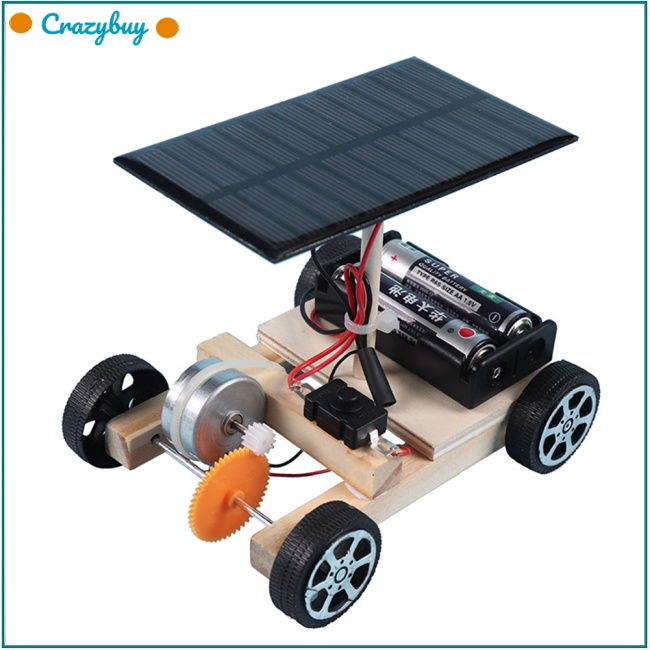 Cr Bộ Đồ Chơi Lắp Ráp Robot Xe Hơi Sử Dụng Năng Lượng Mặt Trời Diy