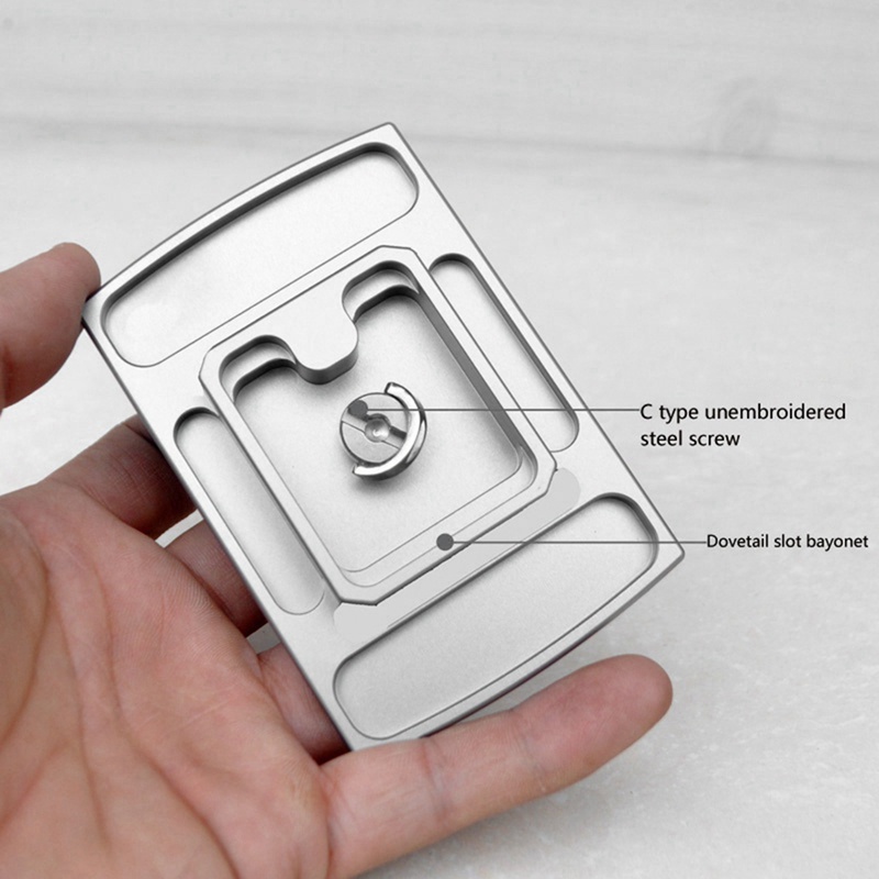 Đĩa Gắn Tháo Lắp Nhanh Màu Đen Cho Giá Đỡ Ba Chân Máy Ảnh Libec TH-650DV 1 / 4 Inch