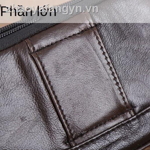Túi da bò đeo thắt lưng đựng điện thoại tiện dụng cho nam
