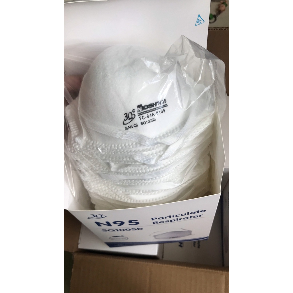 Khẩu trang N95 SQ100Sb 3Q chống bụi mịn, vi khuẩn  /