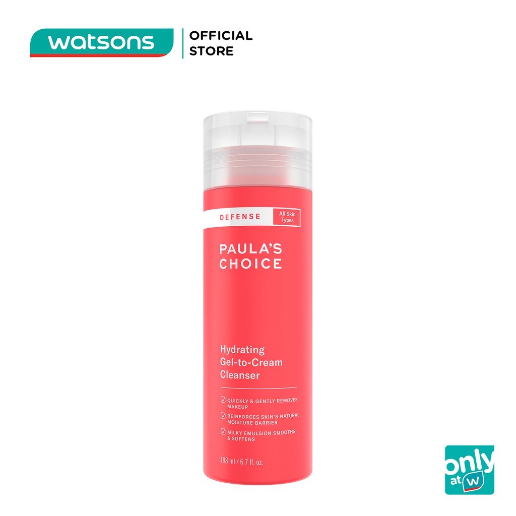 Sữa Rửa Mặt Paula's Choice Defense Gel Cleanser Cấp Ẩm Dành Cho Mọi Loại Da 198ml