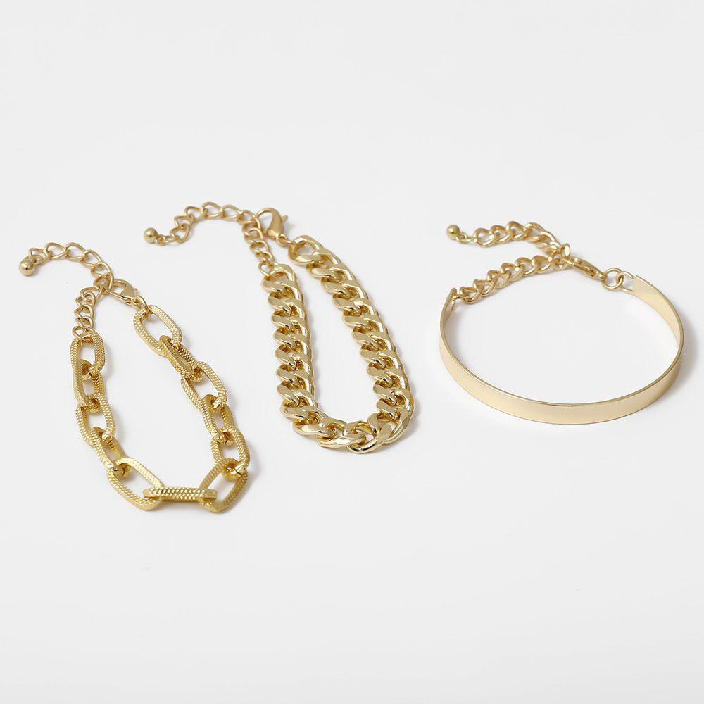 Vòng Tay Chuỗi Xích Bằng Kim Loại Phong Cách Vintage Thời Trang