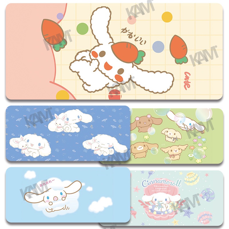 Tấm Lót Chuột Và Bàn Phím Cỡ Lớn 800Mm X 300Mm Chống Thấm Nước In Họa Tiết Hoạt Hình Sanrio Cinnamon Dễ Thương Trang Trí Phòng Làm Việc