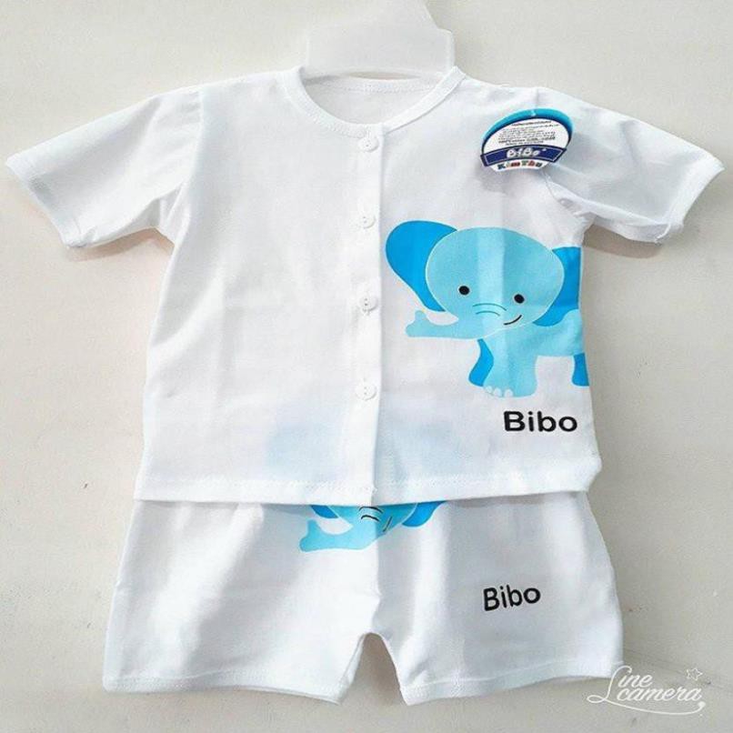 💝𝙁𝙧𝙚𝙚𝙎𝙝𝙞𝙥 50𝙠💝 Sét 5 Bộ Cotton Trắng Hình Thú Cho Bé Từ 5-15kg - Đồ Bộ Cho Bé