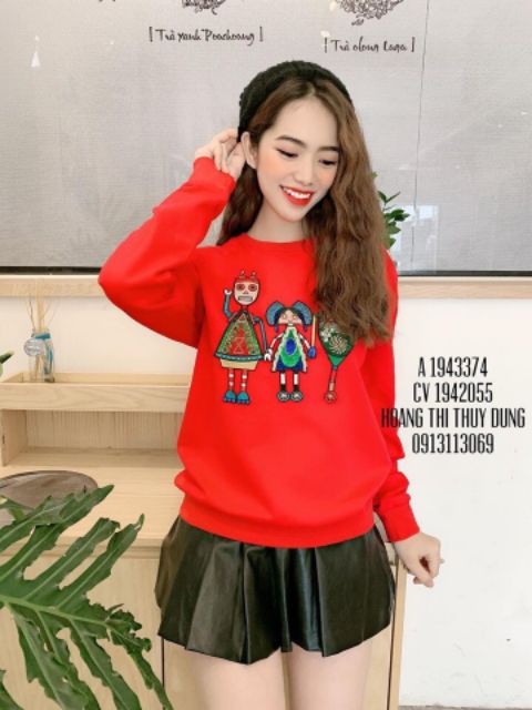 Áo hoodie nỉ fom giấu quần. Free size dưới 60kg mặc đẹp. Có 3 màu. Trắng. Đỏ . Đen. .................