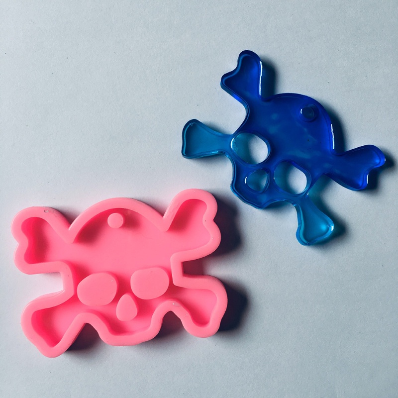 Khuôn Silicone Hình Bộ Xương Làm Móc Khóa DIY