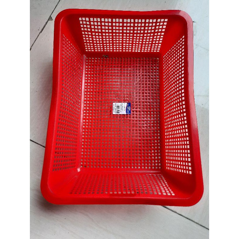 Rổ nhựa hình nhữ nhật (rổ vuông to 34,8x26x9,5 cm ) | BigBuy360 - bigbuy360.vn